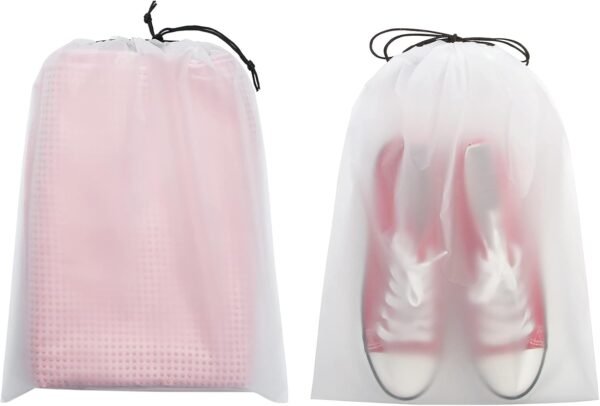 Vorspack Transparent Shoe Bags for Travel Large Clear Shoes Organizers Storage Pouch with Rope for Men and Women 13 Pack - Image 7