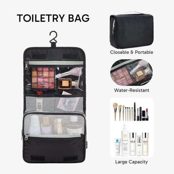 ALL INCLUDED 10 Set Sturdy Packing Cubes for Suitcases,OlarHike Travel Essentials,UPGRADED Anti-Tear Stitching, NEW Improved Luggage Packing Organizers for Travel Accessories(Black) - Image 4
