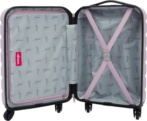 Wrangler 20" Spinner Carry-On Luggage, Lilac - Image 4