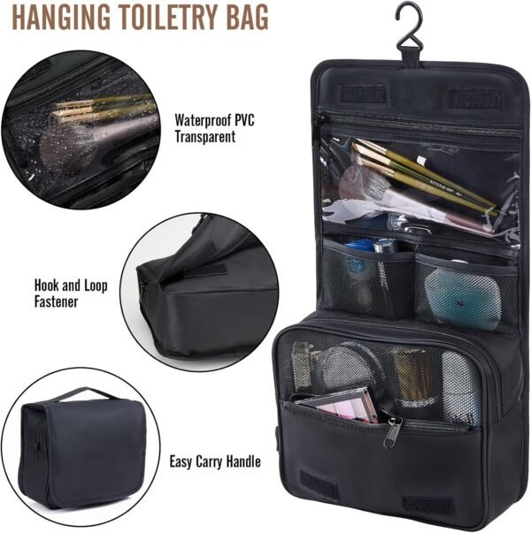 Veken 8 Set Packing Cubes for Suitcases, Travel Essentials for Carry on, Luggage Organizer Bags Set for Travel Accessories in 4 Sizes (Extra Large, Large, Medium, Small), Black - Image 4