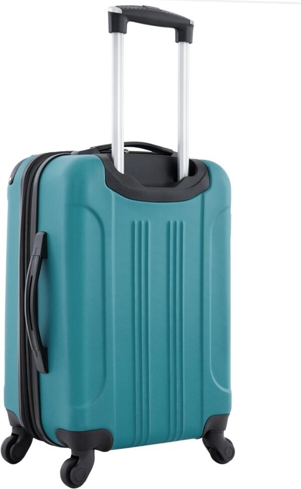 Travelers Club Chicago Hardside Expandable Spinner Luggage, Teal, 20" Carry-On - Image 4