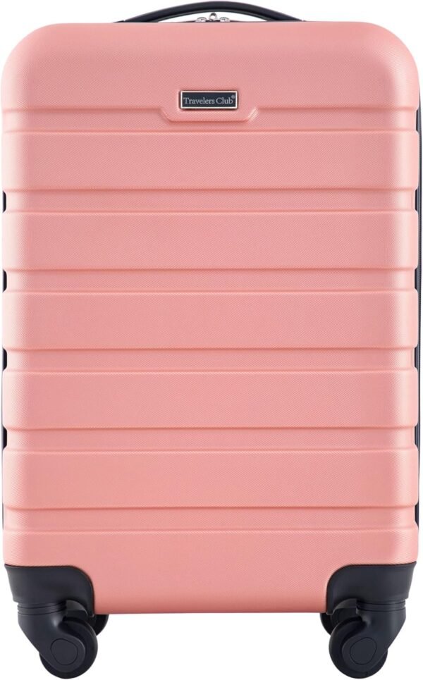 Travelers Club Harper Luggage, Rose Gold, 20-Inch Carry-On - Image 2