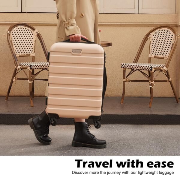 Coolife Luggage 3 Piece Set Suitcase Spinner Hardshell Lightweight TSA Lock - Image 7