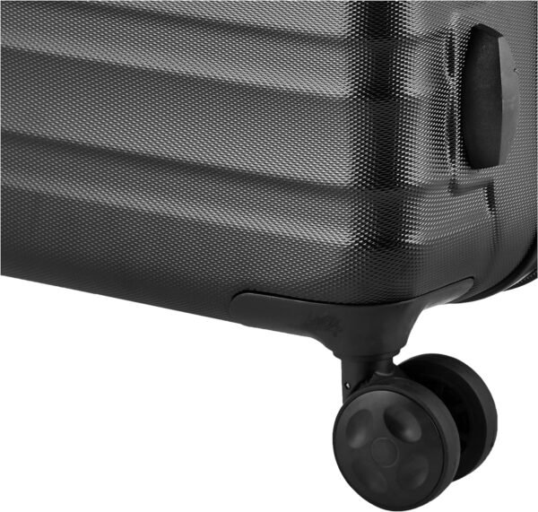 Amazon Basics Expandable Hardside Carry-On Luggage, Suitcase with Wheels, 21-Inch Spinner with Four Spinner Wheels and Scratch-Resistant Surface, Black - Image 5