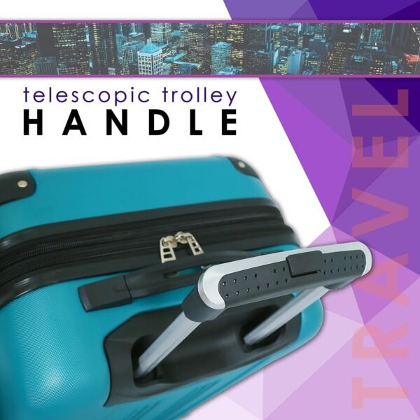 Travelers Club Chicago Hardside Expandable Spinner Luggage, Teal, 20" Carry-On - Image 7
