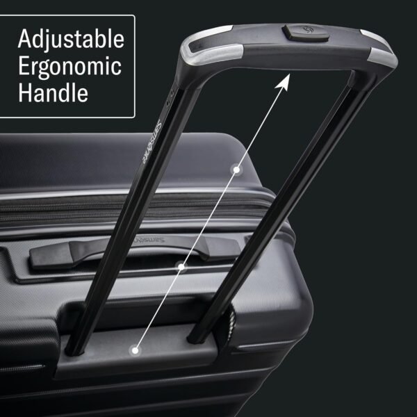 Samsonite Omni 2 Hardside Expandable Luggage with Duel Spinner Wheels, Midnight Black, 3-Piece Set (CO/MED/LG) - Image 5