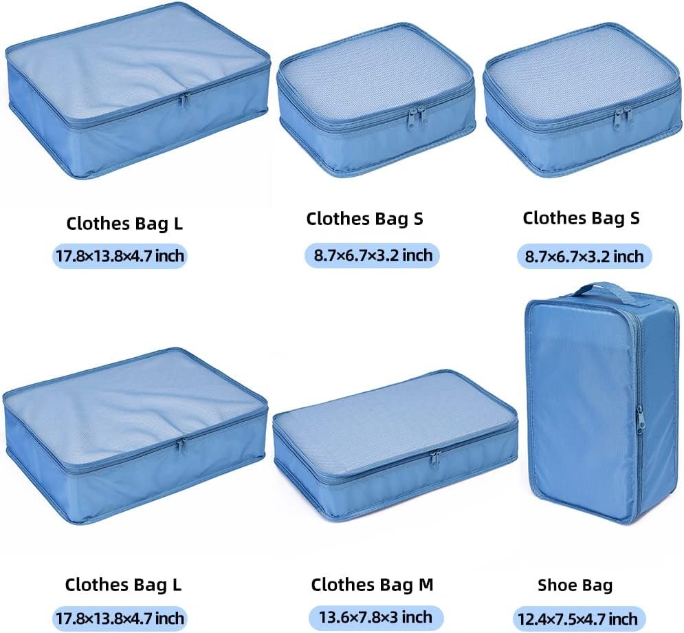 JJ POWER Travel Packing Cubes, Luggage Organizers with Shoe Bag - Image 3