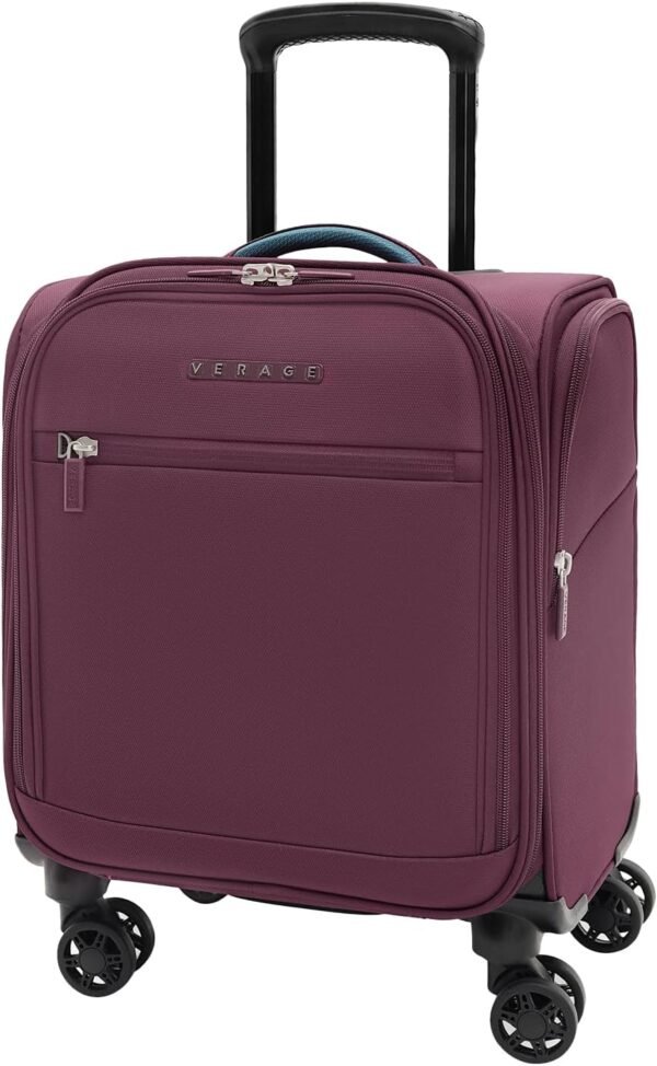 Verage Underseat Carry On Luggage with Wheels & USB Port,14 inch Wheeled Spinner Bag Carry-on Luggages for Airlines, Lightweight Suitcase Men Women, Pilots and Crew (14.5-Inch Plus Underseat Pro) - Image 2