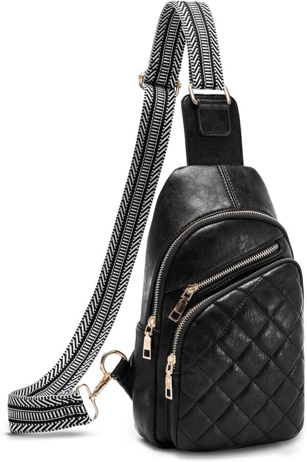 Crossbody Bags for Women Large Vegan Leather Sling Bag Cross Body Bag for Woman Casual Daypack Backpacks for Travel - Image 2