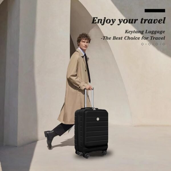 Classic Light Weight Hardside Expandable Spinner Wheels Luggage Suitcase W/TSA Lock, Black, Carry on-3 Pieces - Image 8