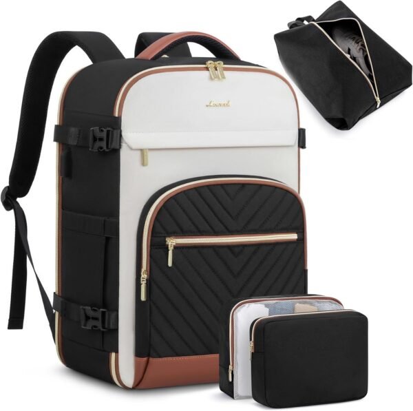 LOVEVOOK Travel Backpack for Women,40L Carry On Backpack for Airplanes,17.3 Inch Laptop Personal Item Travel Bag - Image 2