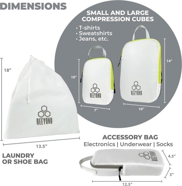 Compression Packing Cubes for Travel - Image 8