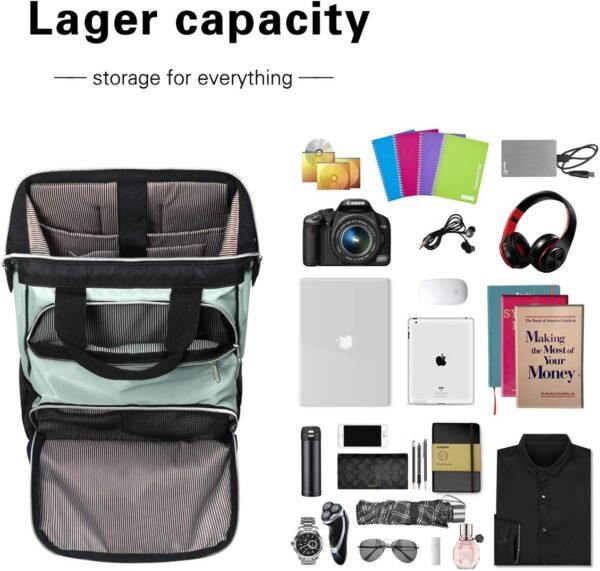 Hap Tim Laptop Backpack, Travel Backpack for Women,Work Backpack, Nurse Backpack, Teacher Backpack, Carry on Backpack(7651-GB) - Image 3