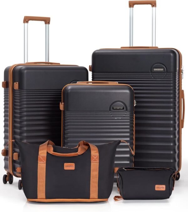 Luggage Sets 5 Piece, Suitcases with Wheels, Hardshell Suitcase Set, ABS Carry on Luggage Set with TSA Lock, Travel Luggage - Image 2