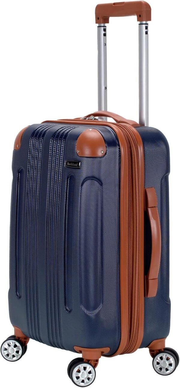 Rockland Hardside Expandable Luggage with Spinner Wheels, Blue, Carry-On 20-Inch - Image 5
