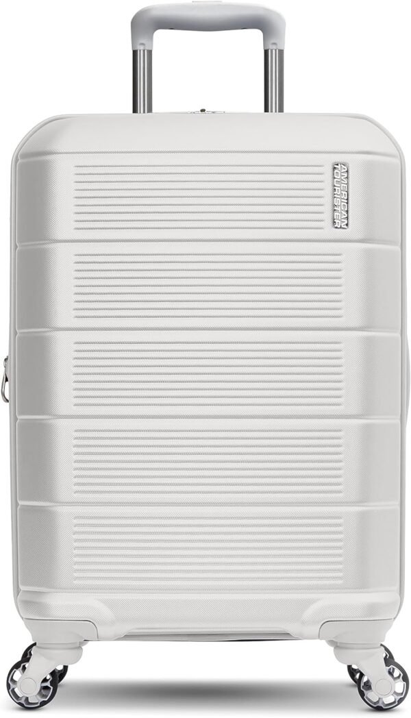 American Tourister Stratum 2.0 Expandable Hardside Luggage with Spinner Wheels, White, 20-Inch Carry-On - Image 3