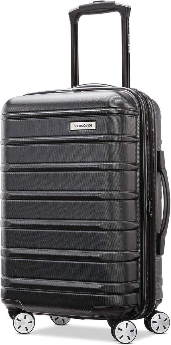 Samsonite Omni 2 Hardside Expandable Luggage with Spinner Wheels, Midnight Black, Carry-On 19-Inch - Image 2