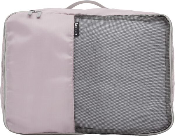 kensie Women's Hillsboro 4 Piece Luggage & Travel Bags Set, Burnished Lilac - Image 9