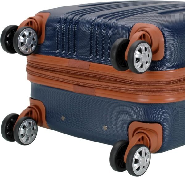 Rockland Hardside Expandable Luggage with Spinner Wheels, Blue, Carry-On 20-Inch - Image 8