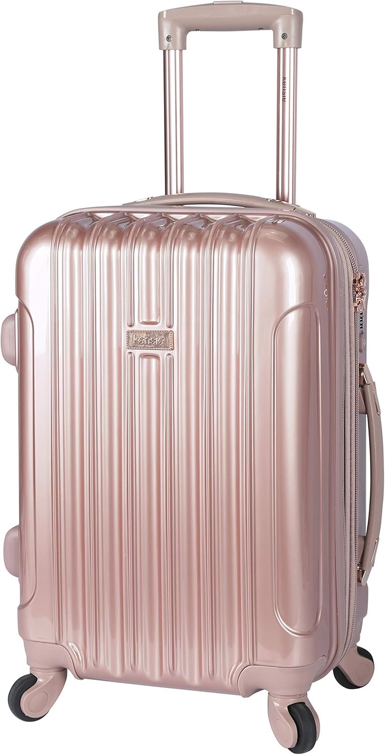 kensie Women's Alma Hardside Spinner Luggage, Rose Gold, Carry-On 20-Inch - Image 9