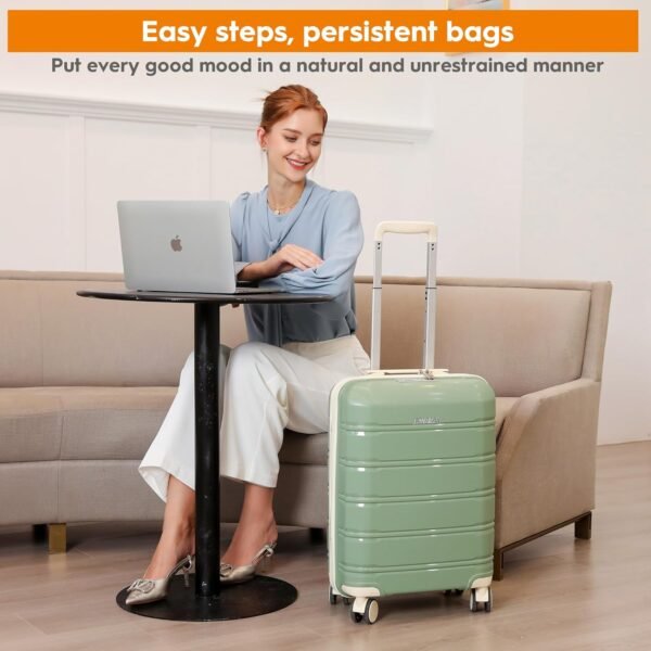 Joyway Luggage 5 Piece Sets， Lightweight Rolling Hardside Travel Luggage with TSA Lock，Luggage Set，Suitcase with Spinner Wheels for Women - Image 9