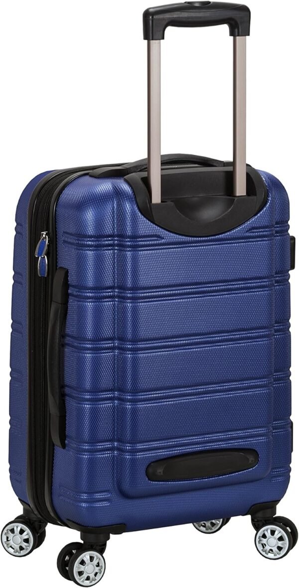 Rockland Melbourne Hardside Expandable Spinner Wheel Luggage, Blue, Carry-On 20-Inch - Image 5