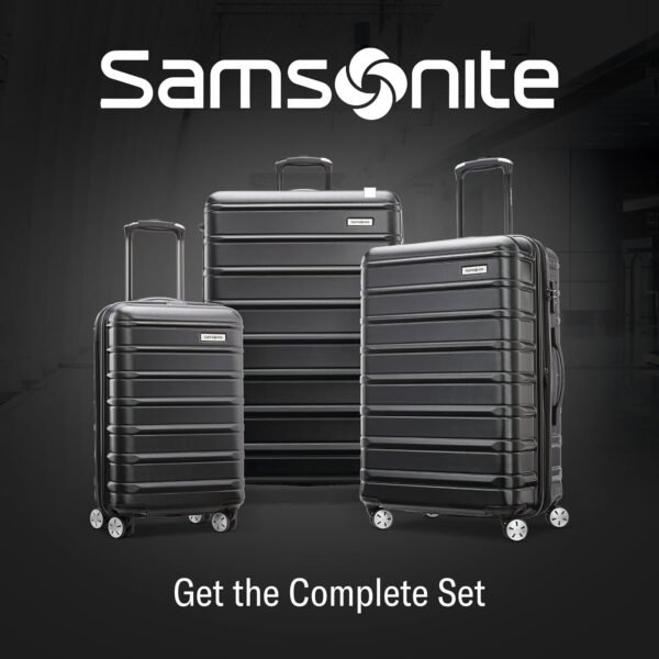 Samsonite Omni 2 Hardside Expandable Luggage with Duel Spinner Wheels, Midnight Black, 3-Piece Set (CO/MED/LG) - Image 11