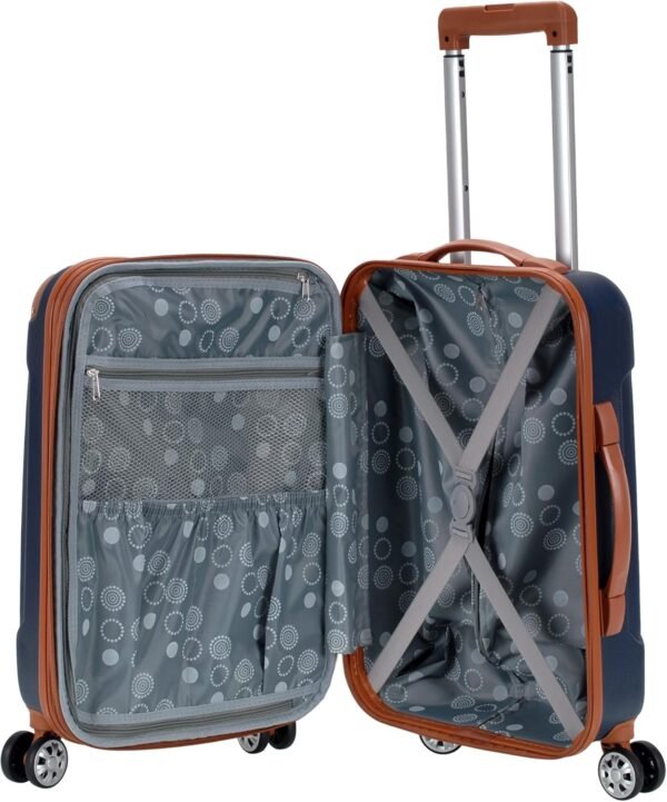Rockland Hardside Expandable Luggage with Spinner Wheels, Blue, Carry-On 20-Inch - Image 6