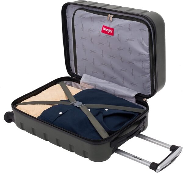 Wrangler Hardside Spinner Luggage, Deep Depth, Carry-On 20-Inch - Image 7