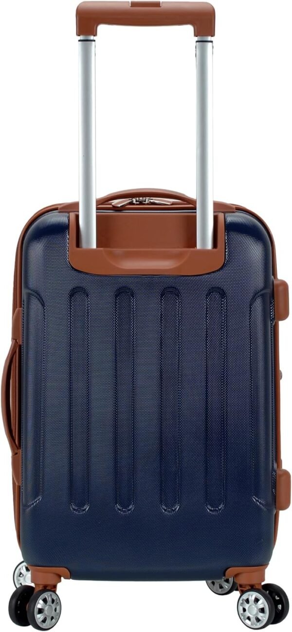Rockland Hardside Expandable Luggage with Spinner Wheels, Blue, Carry-On 20-Inch - Image 4