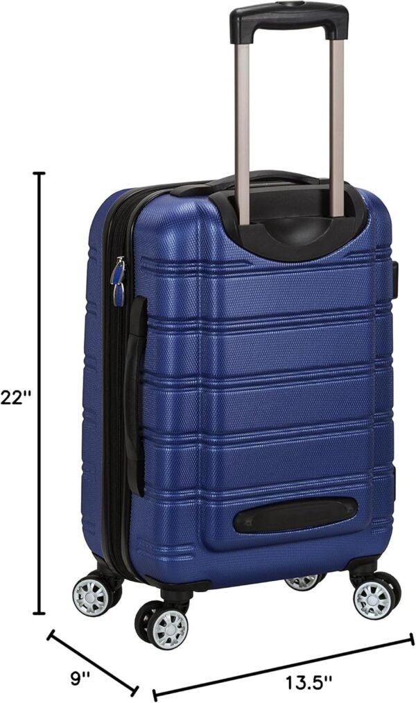 Rockland Melbourne Hardside Expandable Spinner Wheel Luggage, Blue, Carry-On 20-Inch - Image 12