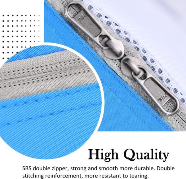 6 Set Packing Cubes for Travel (L,M,S,XS)-Suitcases Organizer Set for Travel Accessories Travel Essentials, Luggage Packing Bags for Carry on Suitcase (6set, Blue) - Image 5