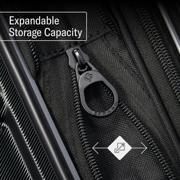 Samsonite Omni 2 Hardside Expandable Luggage with Spinner Wheels, Midnight Black, Carry-On 19-Inch - Image 6