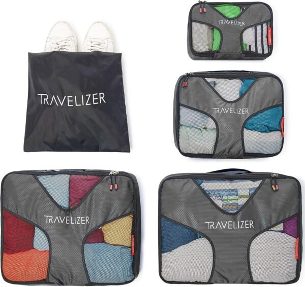 Travel Packing Cubes 5 pcs Luggage Organizer Set for Bag & Suitcase - Image 9