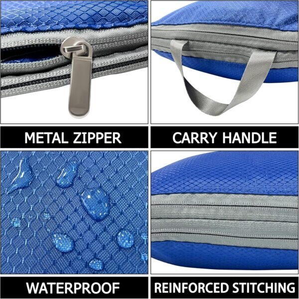 Storage Master Compression Packing Cubes Travel Accessories Packing Organizers Compression Bags for Travel, Travel Essentials Compression Cubes for Luggage Suitcases (Blue) - Image 8