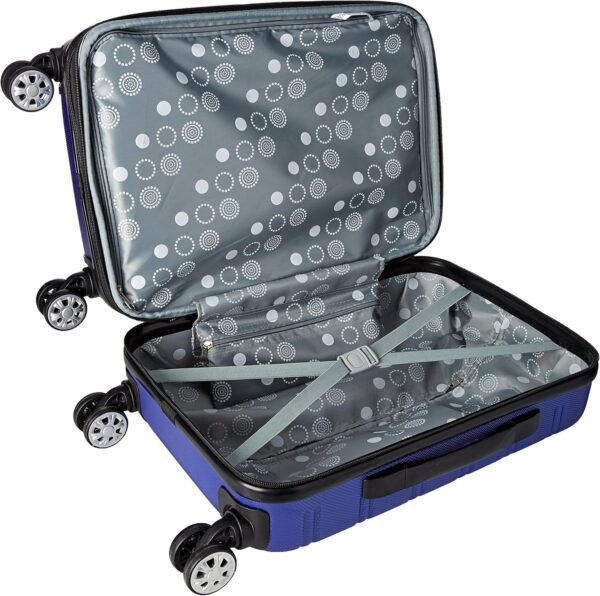 Rockland Melbourne Hardside Expandable Spinner Wheel Luggage, Blue, Carry-On 20-Inch - Image 9