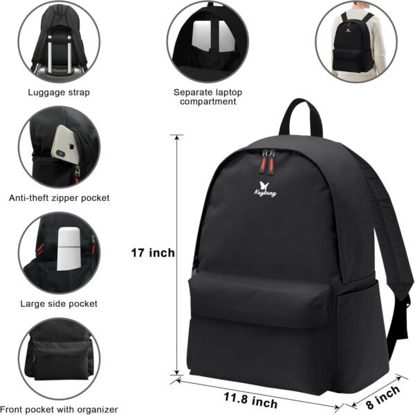 SmileLine Hardside Expandable Luggage W/Quick Access Front Open Pocket Lightweight Carry-on with Makeup Bag, White-Brown, 3 Piece Set - Image 4