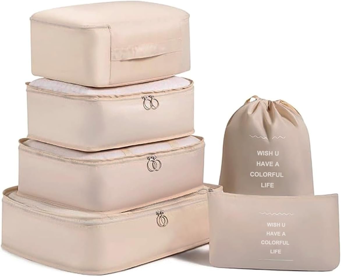 Packing Cubes for Travel, PACTIVE 9 Set Luggage Organizers with Toiletry Bag, Shoe Bag, Electronics Bag, Compression Cells, Travel Accessories Essentials - Image 2
