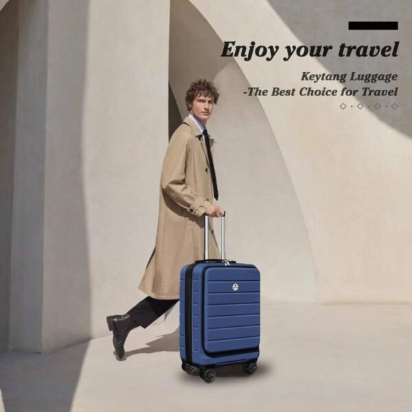 Classic Light Weight Hardside Expandable Spinner Wheels Luggage Suitcase W/TSA Lock, Navy Blue, Carry on-3 Pieces - Image 8