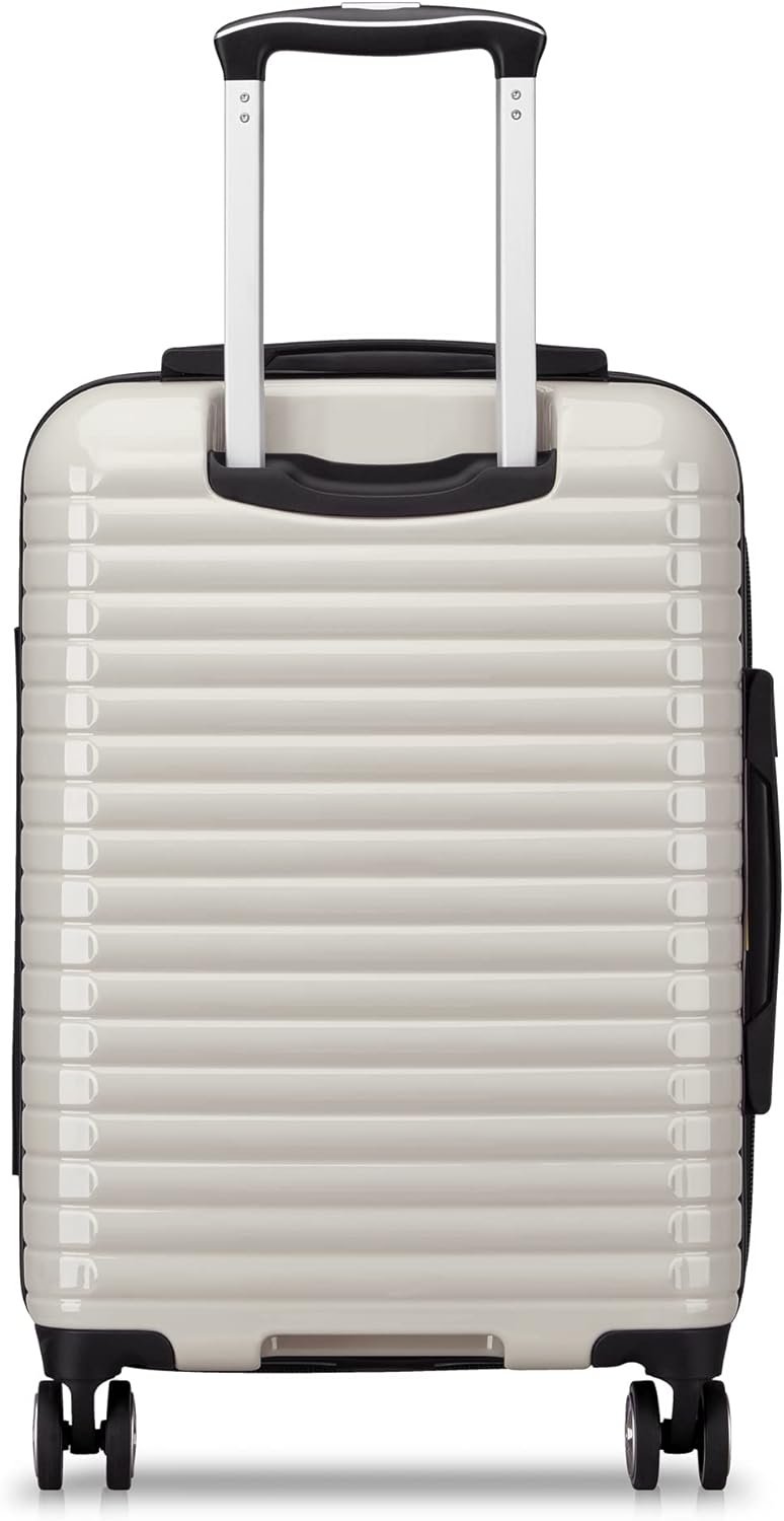 DELSEY PARIS Cruise 3.0 Hardside Expandable Luggage with Spinner Wheels, Glossy Ivory, Carry on 21 Inch - Image 12