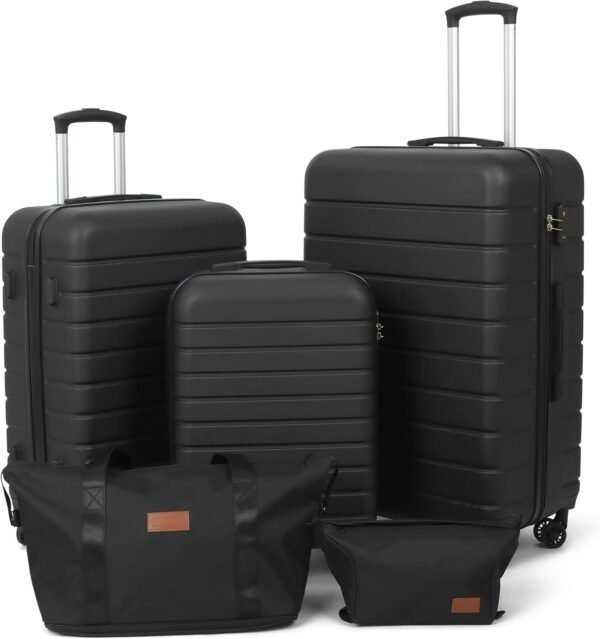 SIMPLI-MAGIC Luggage Set Suitcase Set with Spinner Hardshell Lightweight TSA Lock (5 Piece Set) - Image 2