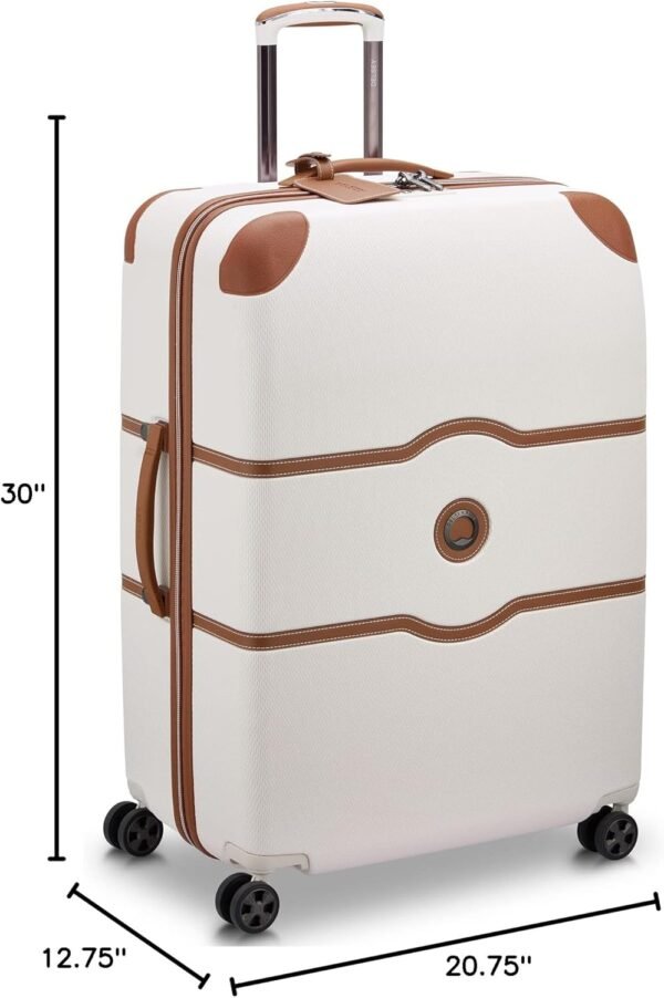 DELSEY Paris Chatelet Air 2.0 Hardside Luggage with Spinner Wheels, Angora, 3 Piece Set (20/28/Crossbody) - Image 13