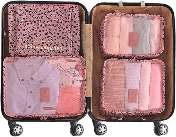 Mossio 7 Set Packing Cubes with Shoe Bag - Travel Carry On Luggage Organizer - Image 4