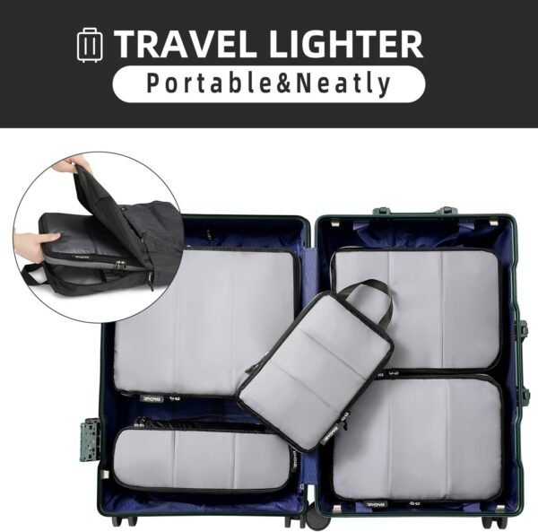 BAGAIL 5 Set/6 Set Ultralight Compression Packing Cubes Travel Accessories Expandable Packing Organizers - Image 8