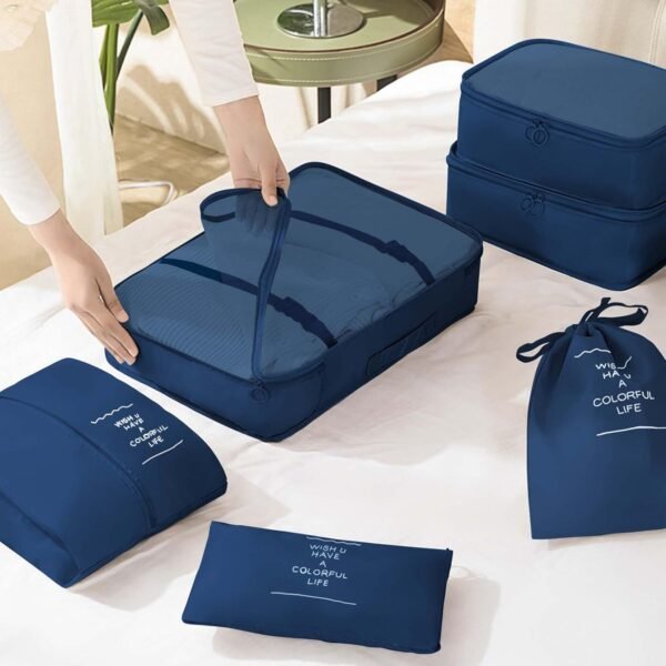 KPX Packing Cubes for Travel, Travel Luggage Packing Organizers, Travel Accessories Large Toiletries Bag for Clothes Shoes Cosmetics Toiletries - Image 7
