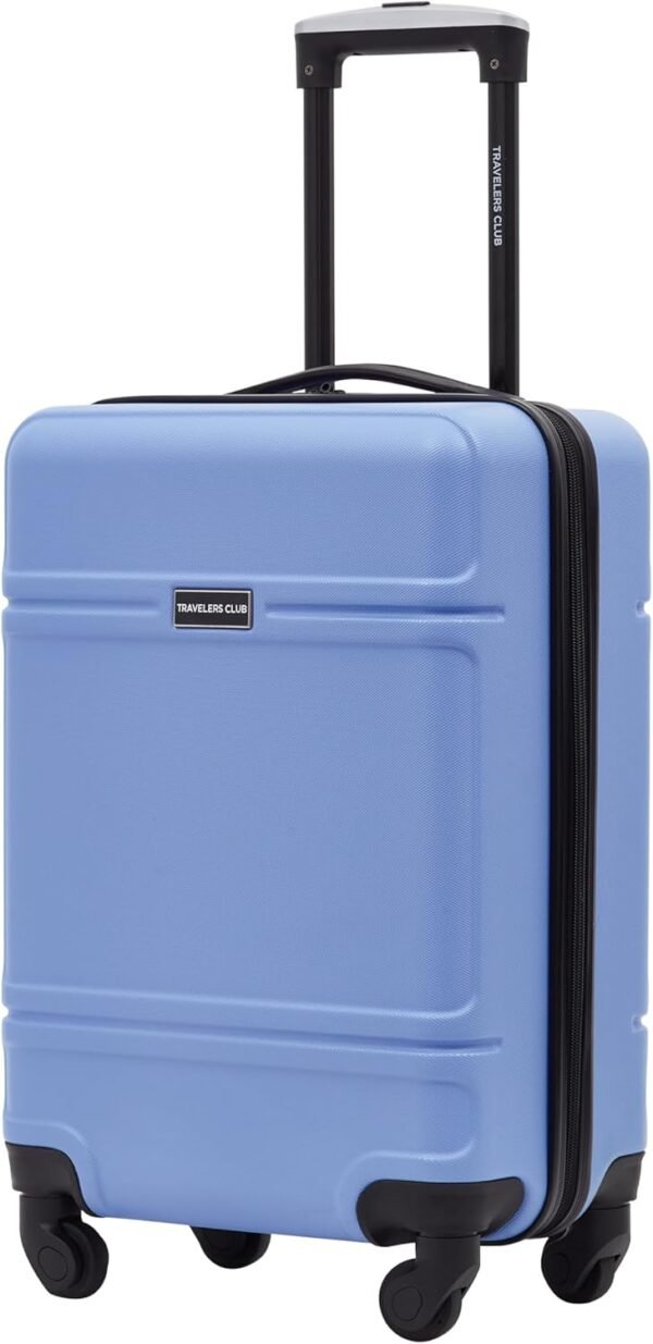 Travelers Club Spinner Luggage, Skyline Blue, 20-Inch Carry-On - Image 3