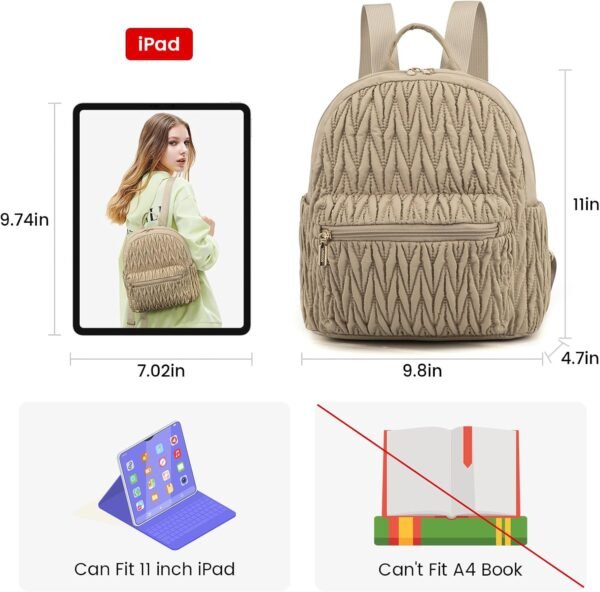 LOVEVOOK Mini Backpack for Women Light Weight Small Waterproof Backpack Purses Daily Backpack… - Image 4