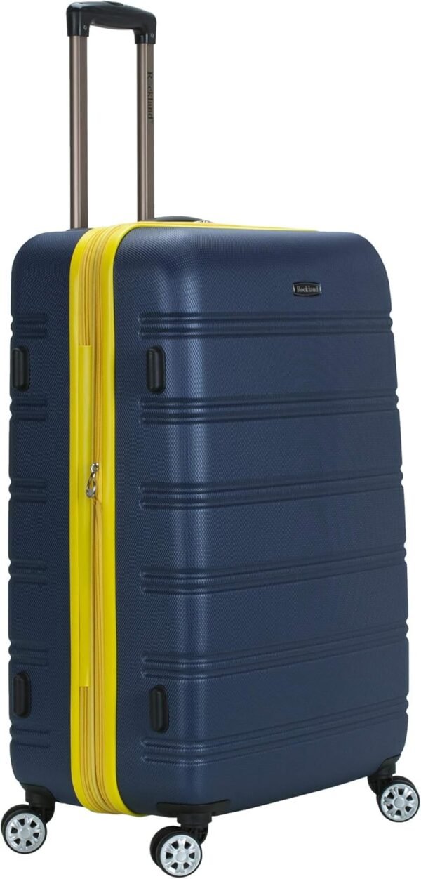 Rockland Unisex Adults Melbourne Hardside Expandable Spinner Wheel Luggage, Navy, 2-Piece Set (20/28) - Image 12
