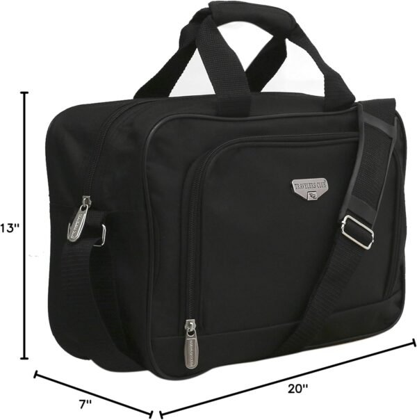 Travelers Club Euro Carry-On Luggage, Black, 3-Piece Set - Image 10