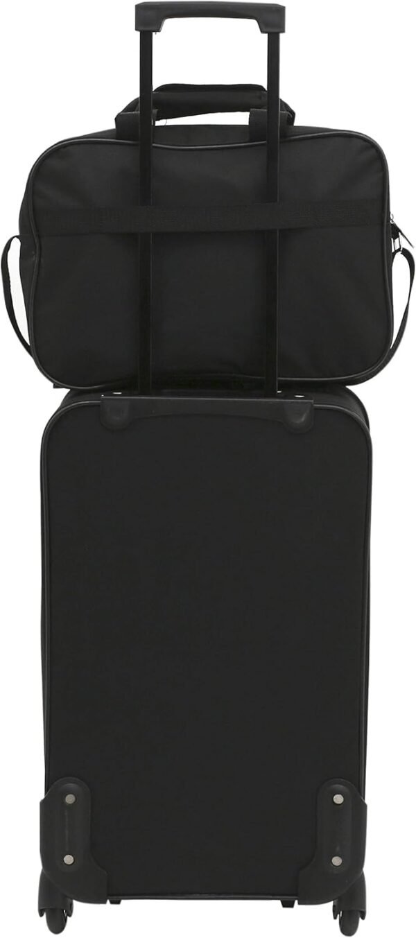 Travelers Club Euro Carry-On Luggage, Black, 3-Piece Set - Image 7
